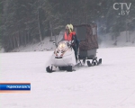 В Гродненской области на вооружение сотрудников МЧС поступили снегоходы