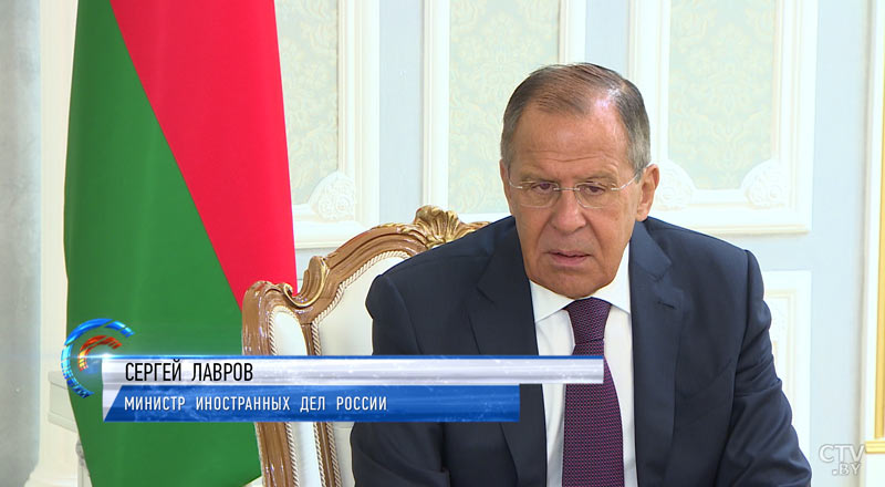 Александр Лукашенко обсудил с Сергеем Лавровым подготовку к заседанию Высшего госсовета Союзного государства-7