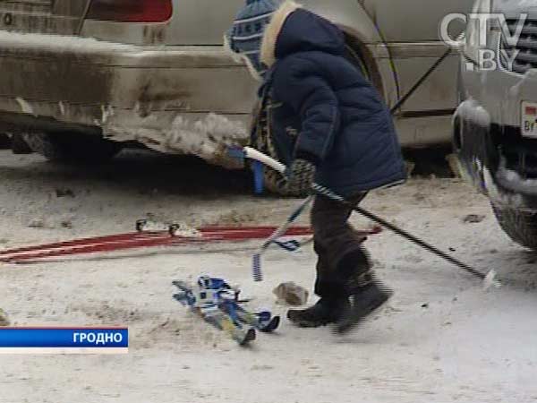 На Крещение Гродно превратился в одну большую спортивную площадку