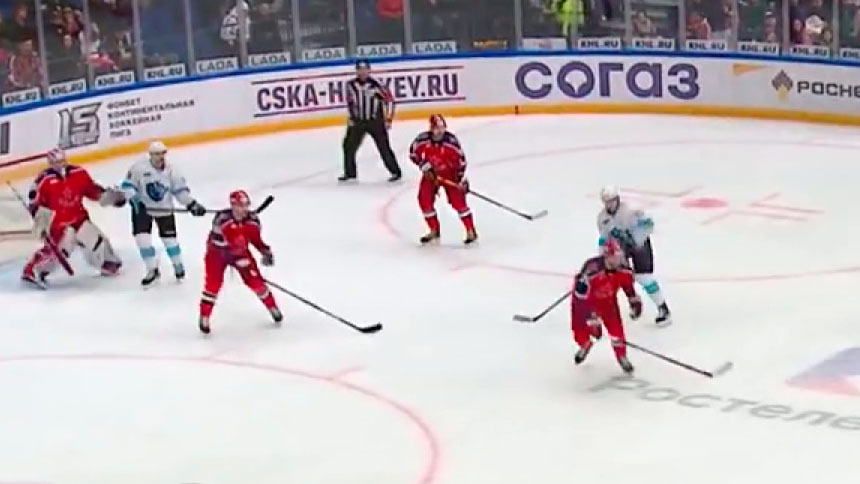 Минское «Динамо» проиграло ЦСКА в Континентальной хоккейной лиге 