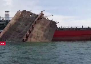 В Азовском море нет утечки топлива из повреждённого взрывом танкера