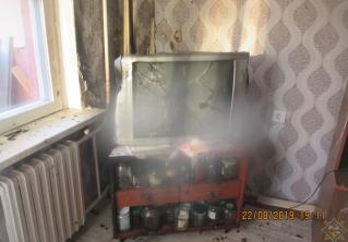 В Могилёве произошёл пожар из-за загоревшегося телевизора