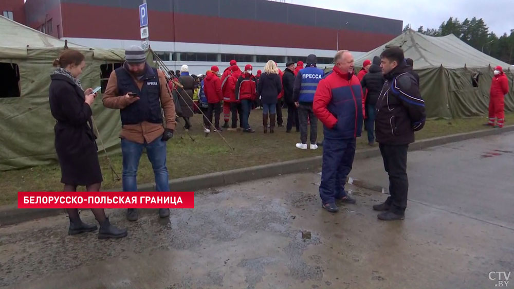 17-й день на белорусской границе. Показываем, что сейчас происходит в пункте размещения беженцев-12