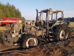 В Ивьевском районе трактор загорелся в поле 