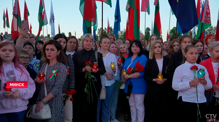 В мемориальном комплексе «Тростенец» прошёл митинг-реквием в память о погибших в годы войны-3