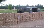 В Вороновском районе контрабандисты на УАЗе пытались скрыться от пограничников даже с простреленными колёсами