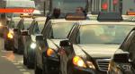 Таксисты Брюсселя в знак протеста против сервиса Uber, устроили акцию «Улитка»