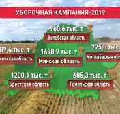 В Беларуси намолотили 6 миллионов 510 тысяч тонн зерна 