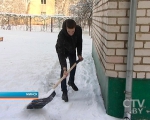 В морозные дни коммунальные службы рассчитывают на помощь минчан в уборке снега