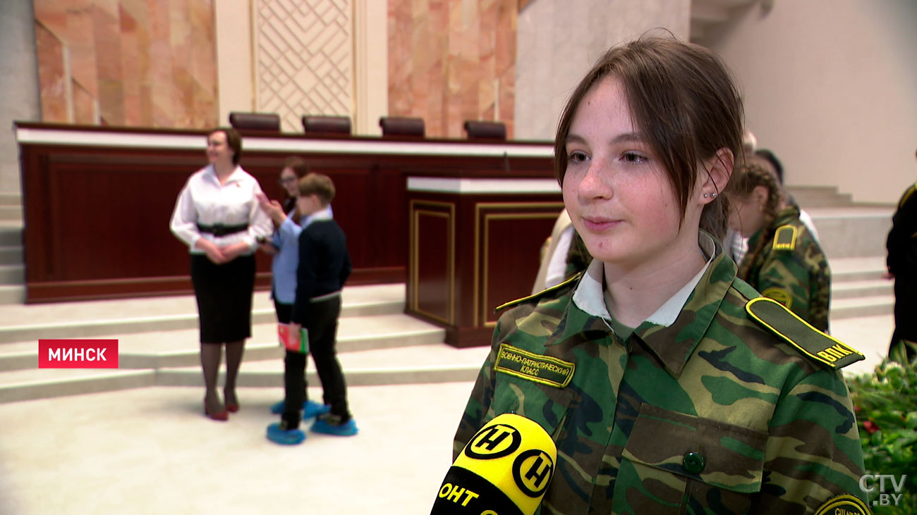 Учащиеся военно-патриотических классов из Гродно посетили Палату представителей-4