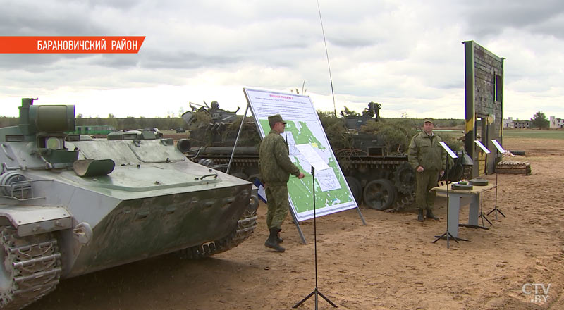 На передовой: военные провели масштабные учения на полигоне под Барановичами-1