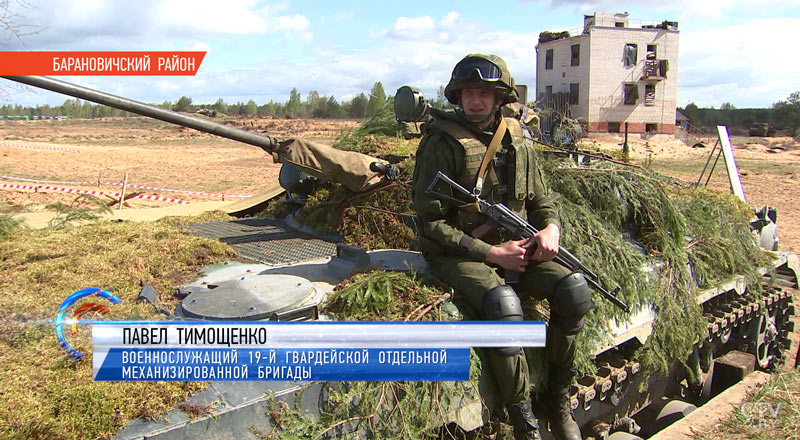 На передовой: военные провели масштабные учения на полигоне под Барановичами-4