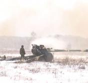 На Брестском полигоне артиллерийские подразделения отработали стрельбу прямой наводкой