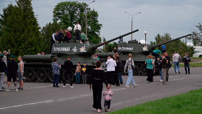 В Речице прошла патриотическая акция «Марш Победы»