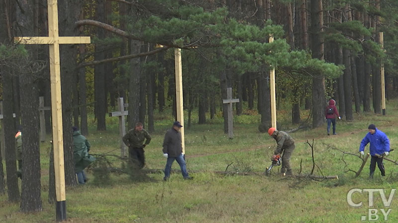 Память будет жить. В урочище Куропаты провели субботник общественные организации и неравнодушные белорусы