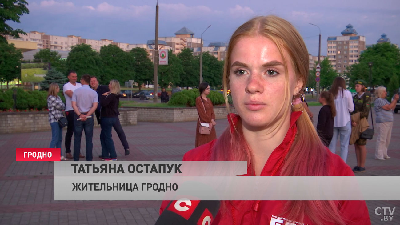 Смотрите, какое слово выложили в Гродно 22 июня из горящих лампадок-7