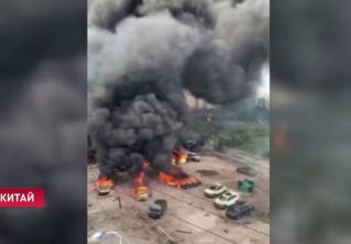 В Китае на трассе взорвалась автоцистерна со сжиженным газом