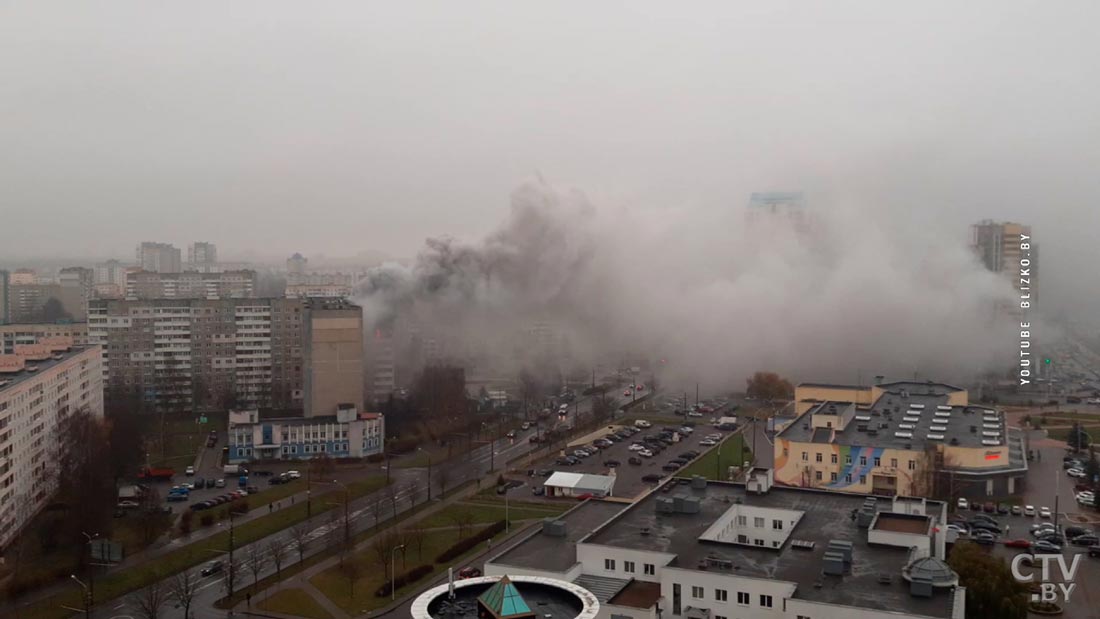 Пожар на улице Голубева в Минске: возгорание локализовано-1