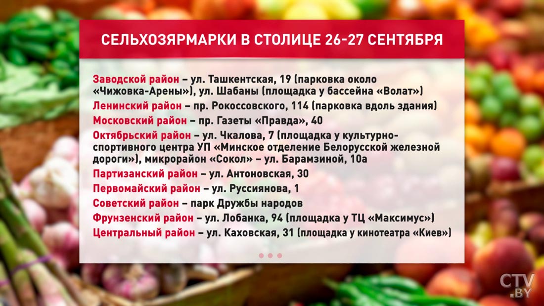 В Минске продолжаются осенние сельхозярмарки. Все адреса-4