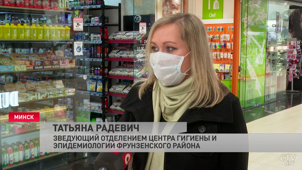 В Минске проверяют соблюдение масочного режима в магазинах, транспорте, школах-4