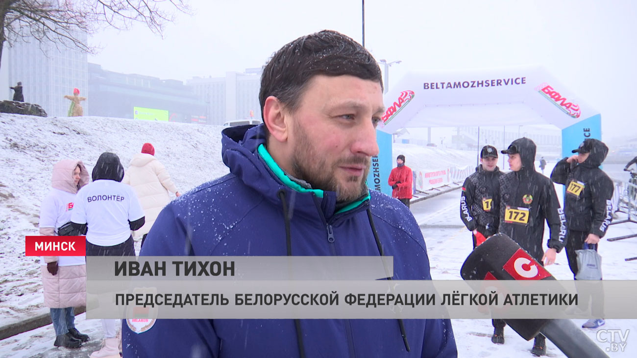 Более 400 человек приняли участие в массовом мужском забеге в Минске-10