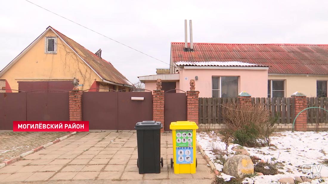 В Могилёвском районе внедряют раздельный сбор мусора. В частных домах появились бесплатные контейнеры-1