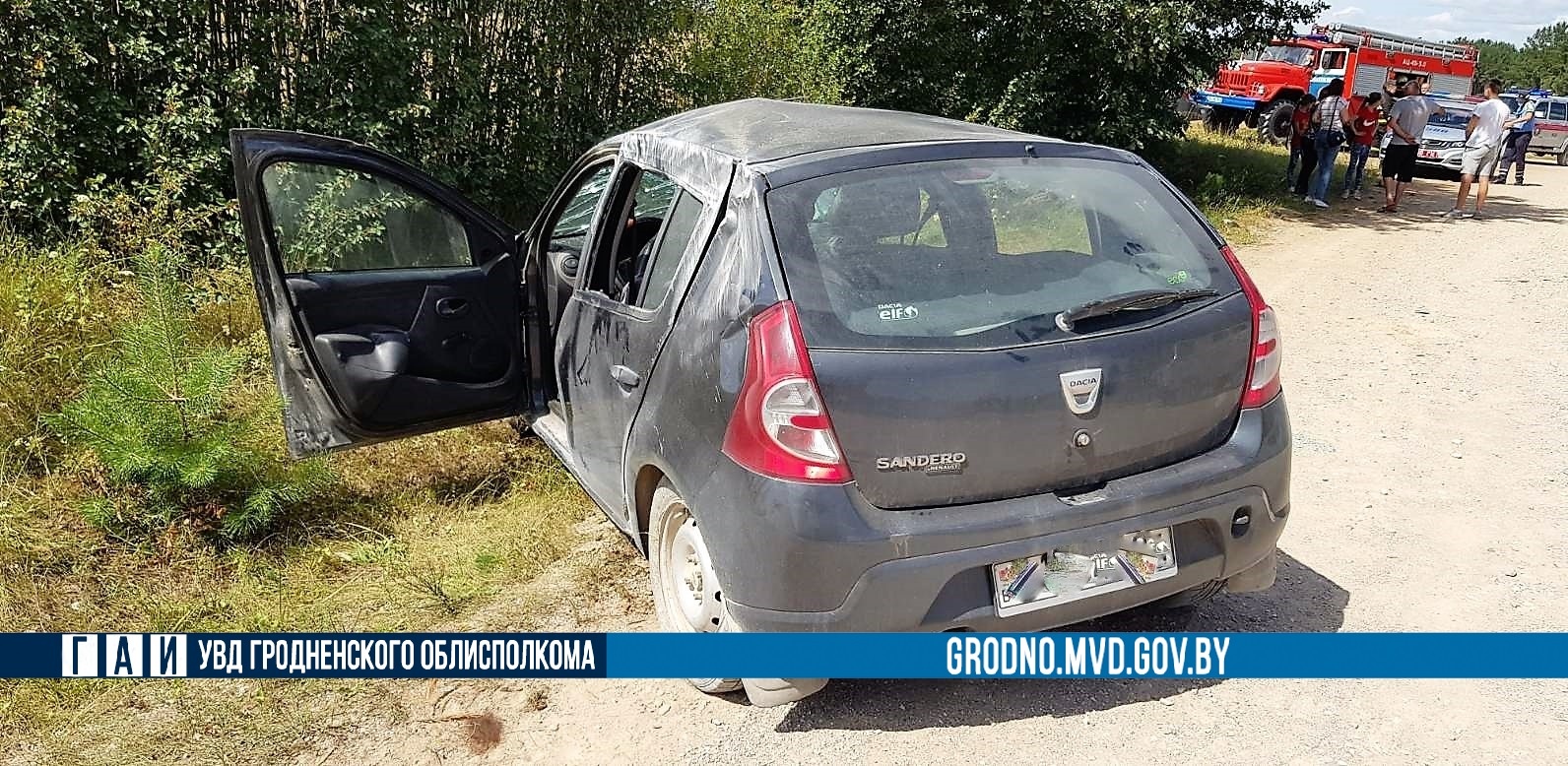 В Островецком районе перевернулась Dacia, погибла пассажирка -7