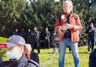 В Польше прошла акция протеста против установки колючей проволоки на границе