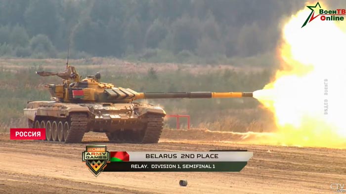Белорусский экипаж взял серебро в полуфинале «Танкового биатлона» АрМИ-2022-1