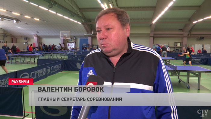В Раубичах проходит открытый турнир по настольному теннису среди ветеранов спорта-7