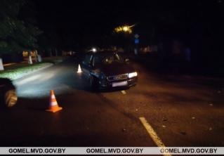 В Речице нетрезвый мужчина на Audi врезался в автомобиль ГАИ