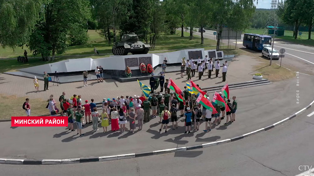 Военнослужащие отправились в велопробег по Минскому району. Заезд  они посвятили Дню Независимости-9