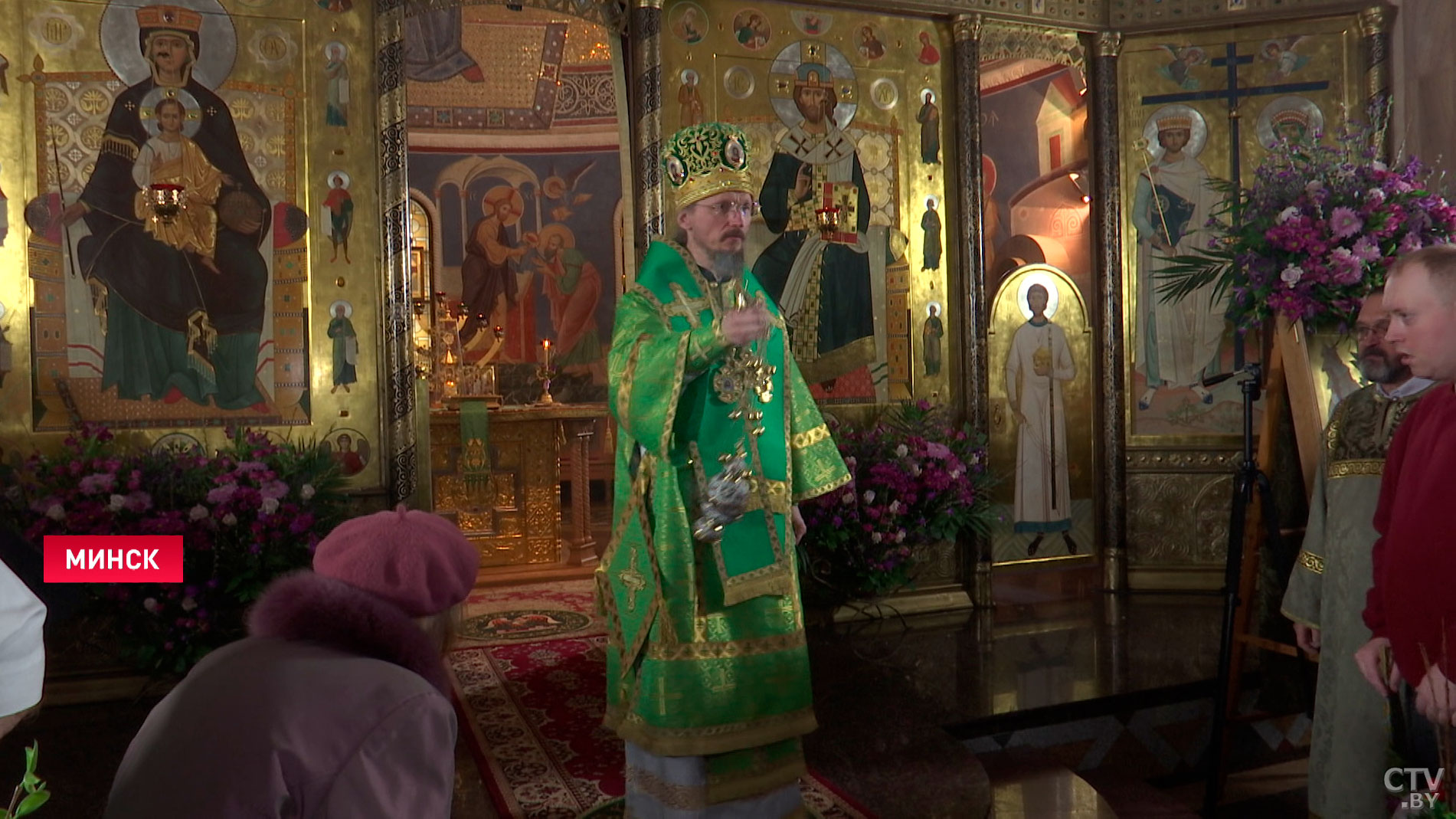 Митрополит Вениамин на праздновании Вербного воскресенья: и Минск, и города наши пришли в движение в прославлении Бога, в молитве -1