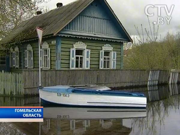 К паводку, от которого Гомельская область страдает почти два месяца, присоединился сильный ветер