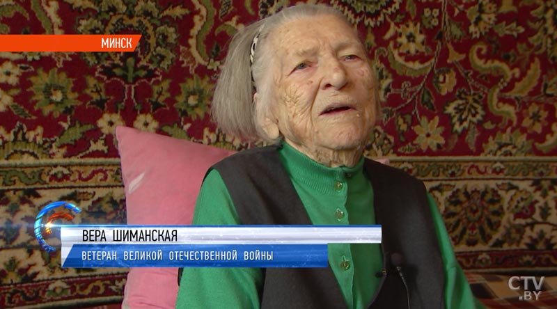 Помним и гордимся: со 100-летним юбилеем ветерана ВОВ – Веру Шиманскую поздравила съёмочная группа СТВ-7