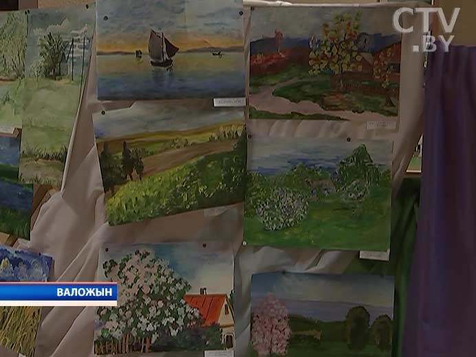 Выставка юных живописцев Литвы и Беларуси «Земля и небо Фердинанда» открылась в Воложине