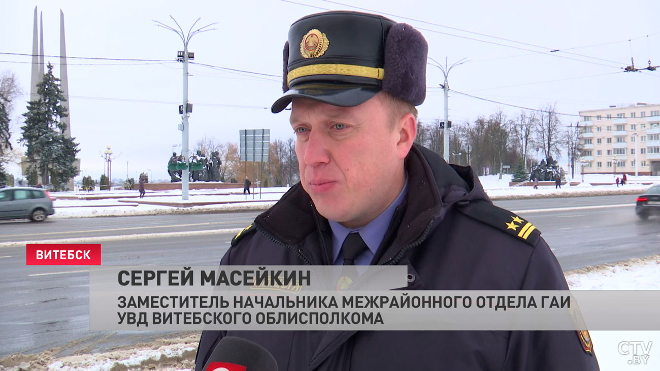 Витебск накрыло снегом: ГАИ готова угостить горячим чаем, а «Гордормост» перешёл на круглосуточный режим работы-10