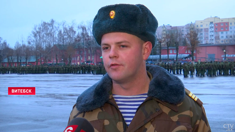 «Я действительно повзрослел». В Витебске около 100 военнослужащих уволились в запас. Кадры церемонии-4
