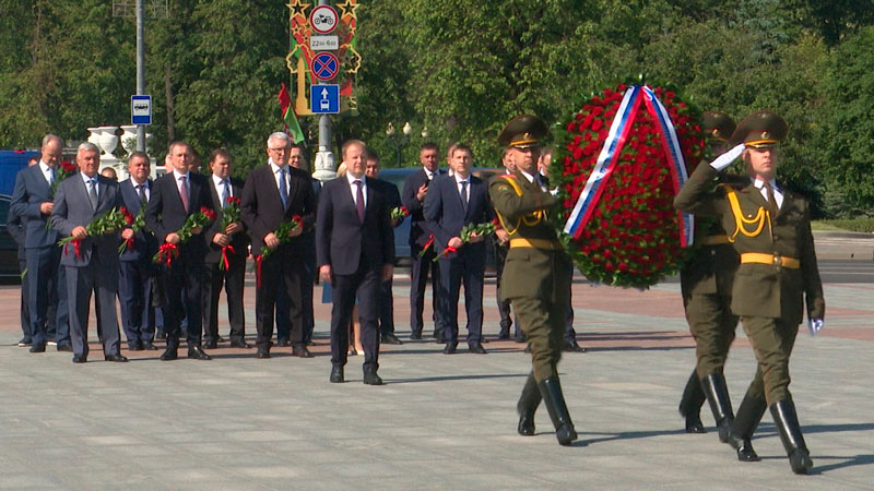 Делегация Алтайского края во главе с губернатором прибыла с визитом в Минск