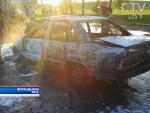Авария на гродненской трассе: сгорела легковушка, водитель госпитализирован