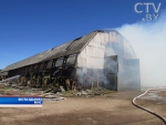 Пожар в Крупском районе: огонь уничтожил 120 тонн сена урожая этого года