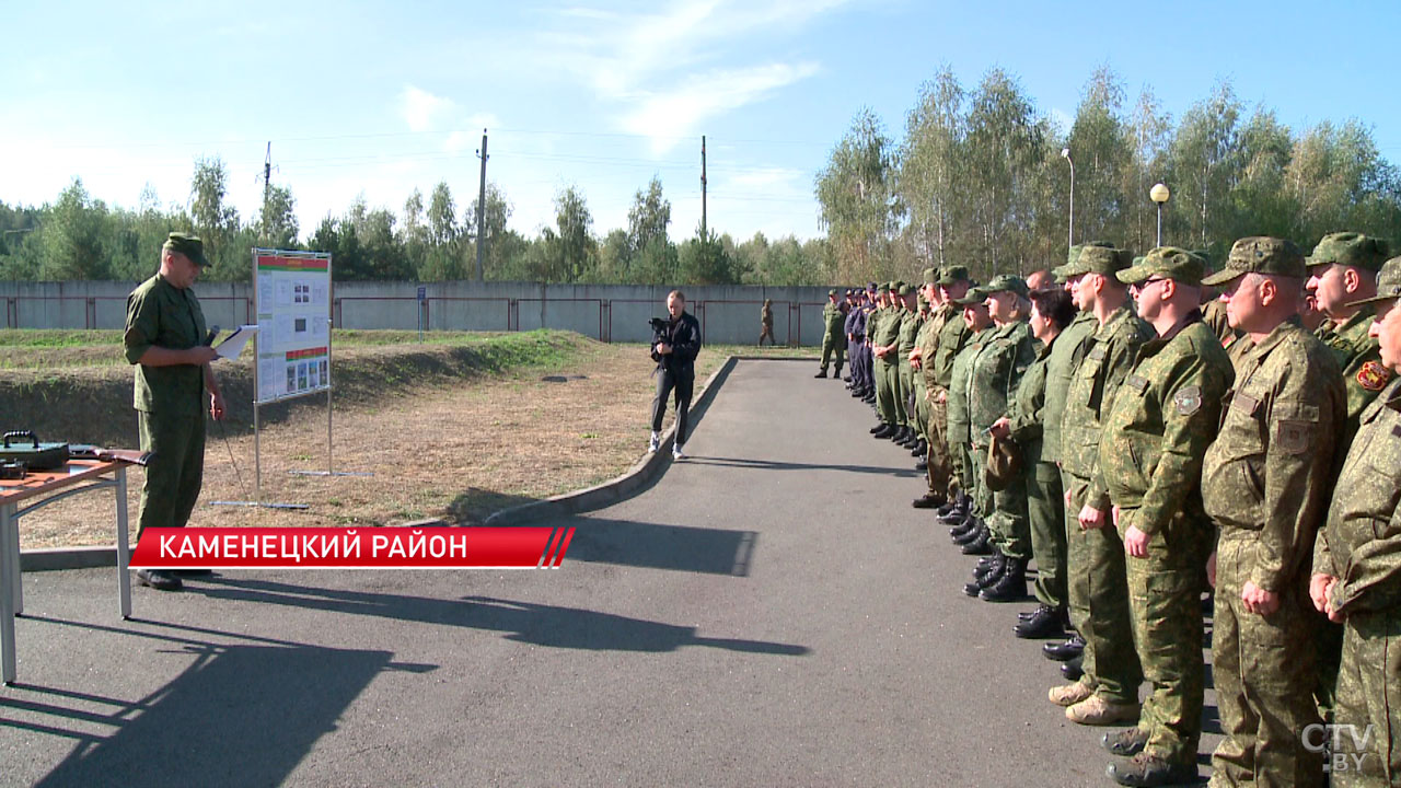 В Каменецком районе прошёл сбор по территориальной обороне-10