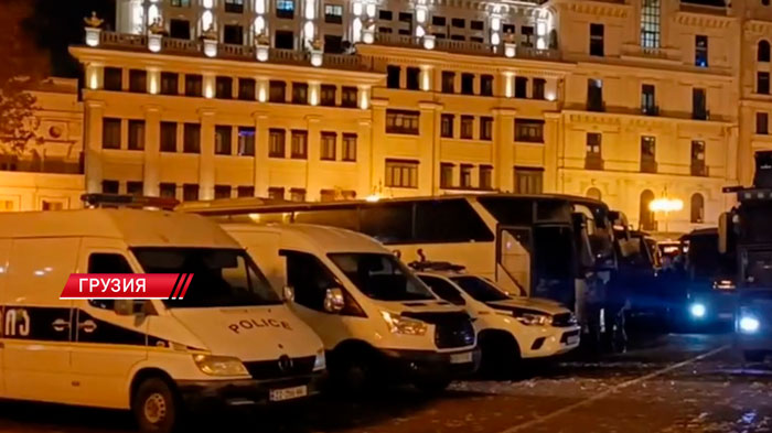 В Грузии демонстранты пытались прорваться к парламенту