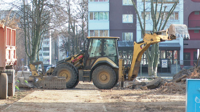 В Солигорске идут работы по благоустройству города