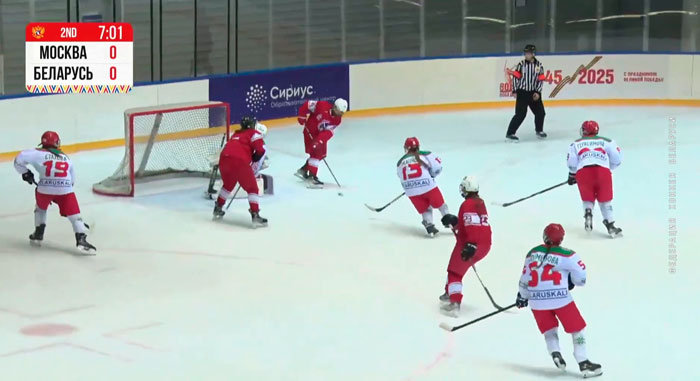 Женская сборная Беларуси U15 уступила команде Москвы на Всероссийском соревновании по хоккею