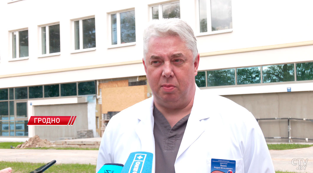 В Гродно завершается строительство уникального корпуса кардиологического центра-6