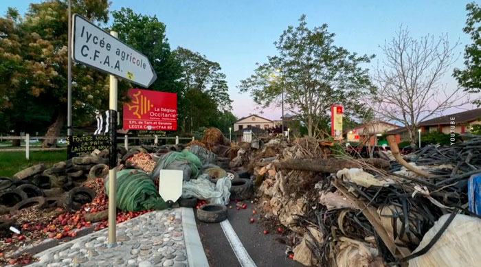 Более 200 французских фермеров вышли на протест из-за ограничений в сельском хозяйстве