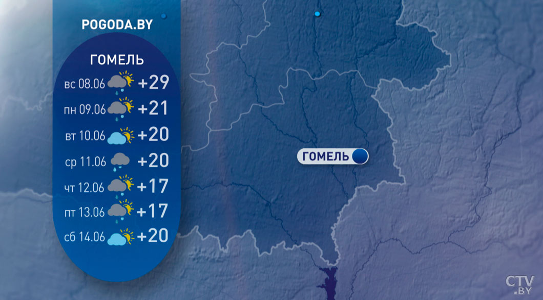 Порывистый ветер, дожди и до +22 – погода в Беларуси на вторую неделю лета-8