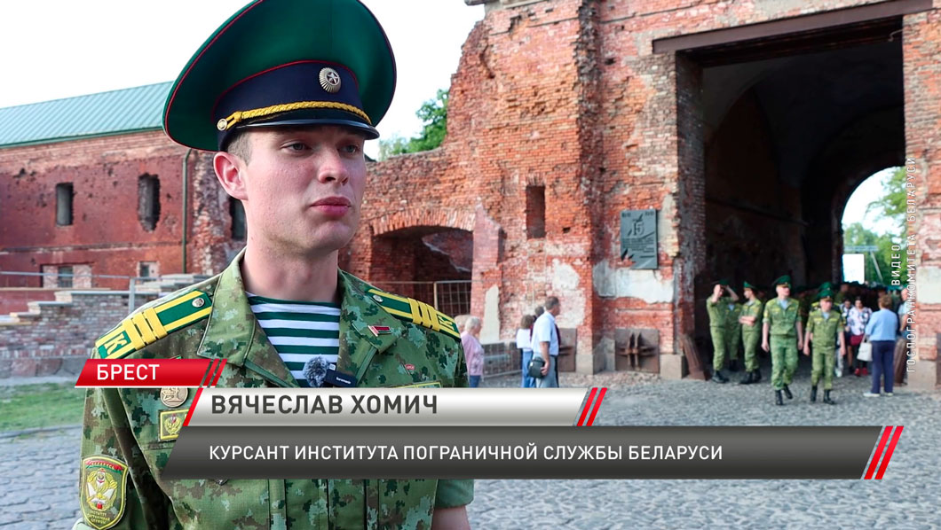 У Тереспольских ворот Брестской крепости прошла патриотическая акция «Боевой расчёт»-4