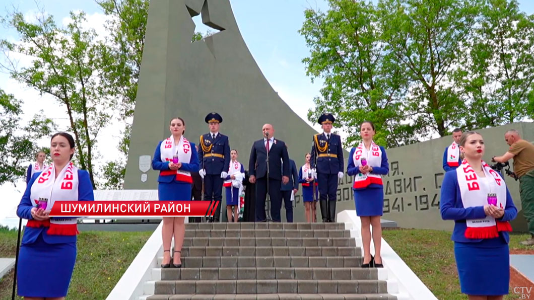 В деревне Тропино увековечили память красноармейцев, погибших в боях на Шумилинской земле-2